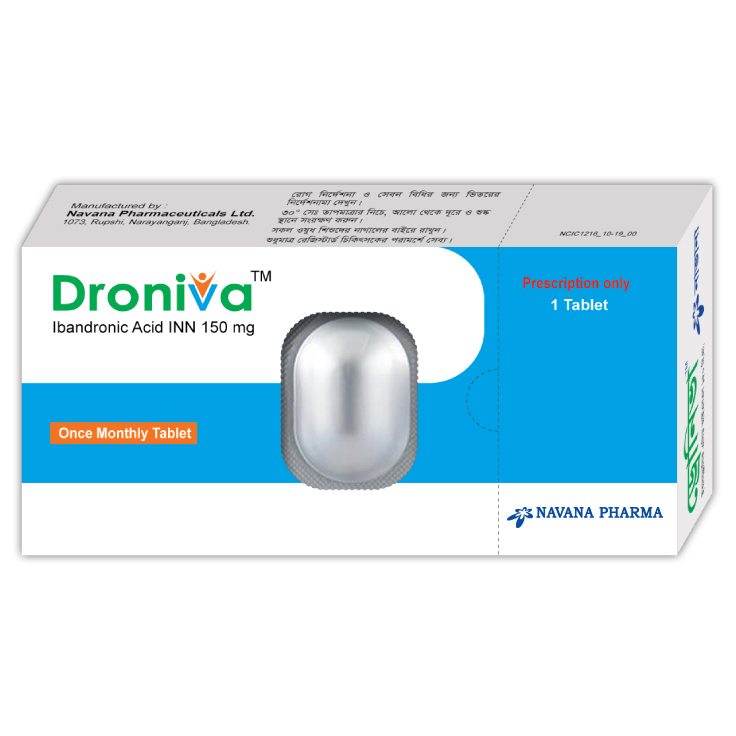 Tablet  Droniva 150mg (1 tab kit)